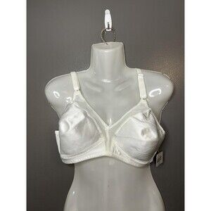 Lilyette Bra Womens 40B White Soft Cup Wireless Minimizer Front Closure 575
